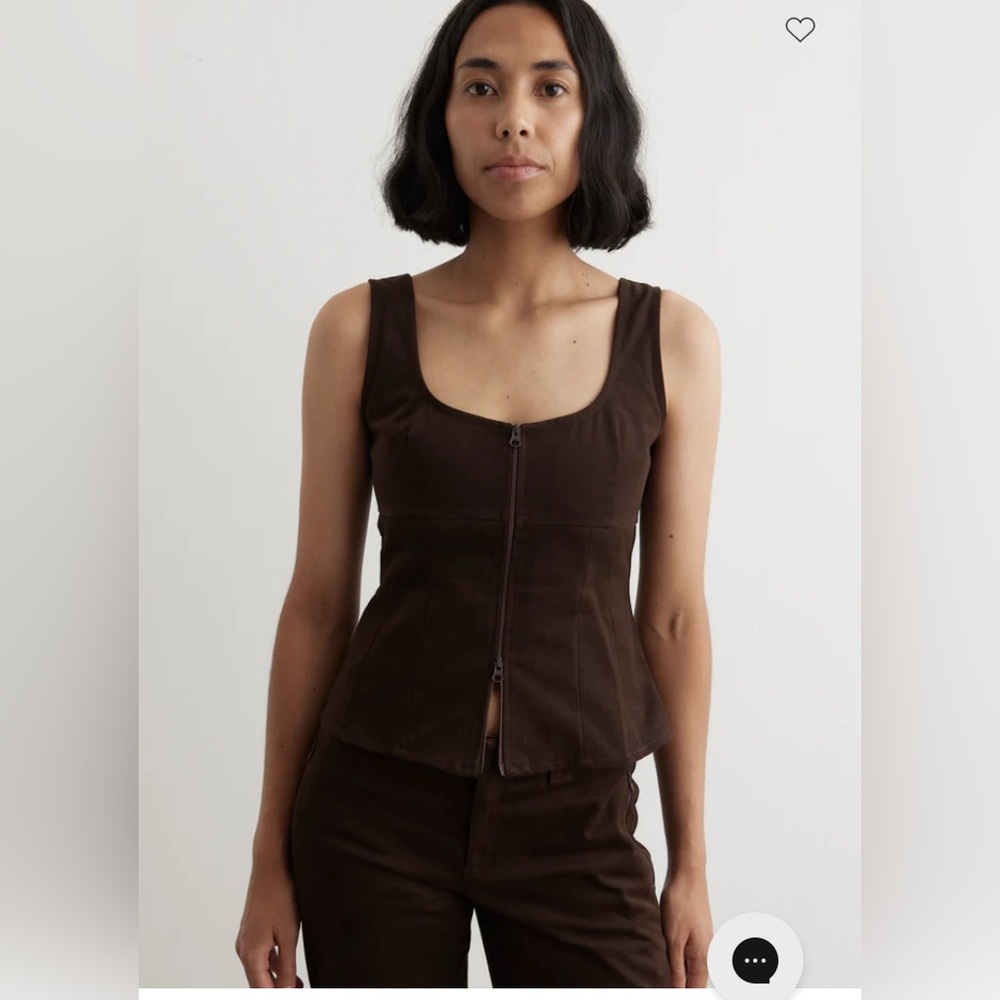 Paloma Wool Taurs Zip-Up corset top